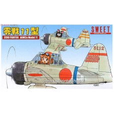 Sweet Zero Fighter A6M2a Model 11 (Plastic model) 1/144