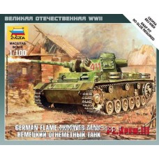 Zvezda -  Pz.Kpfw. III German Flame Thrower Tank - 1/100 