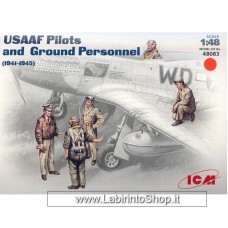 ICM 48083 WWII USAAF Pilots Ground Personnel 1941-1945 1/48