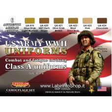 Lifecolor Acrylics LC-CS17 Us Army WWII Uniforms