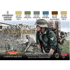 Lifecolor Acrylics LC-CS04 German WWII Uniforms