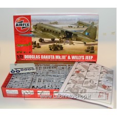 Airfix 1/72 Douglas Dakota MK.III and Willys Jeep 