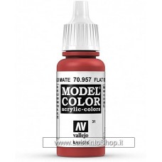 Vallejo Model Color 70.957 Flat Red 17ml