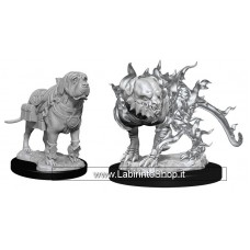 Dungeons & Dragons: Nolzur's Marvelous Unpainted Minis: Mastiff and Shadow Mastiff