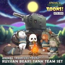 Tori Factory Animal Troopers Toons! ATN-004 Russian Bears Tank Team Set