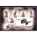 Mars 72017 - WWII Us Infantry With 37mm Gun - 32 figures 1/72