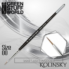 Green Stuff World SILVER SERIES Kolinsky Brush - Size 00