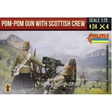 Strelets Pom-pom Gun With Scottish Crew 1/72