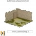 Mediterranean Village Corner Wall With Door 10x10 (28mm) T111