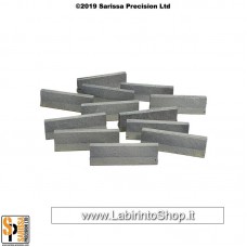 Concrete Traffic Barrier Set Low (28mm) Q020