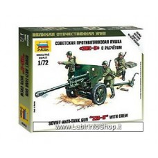 ZVEZDA Soviet Zis-3 Anti-tank Gun With Crew 1/72