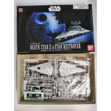 Bandai - Star Wars - Death Star II and Star Destroyer 1/2700000 1/14500 Plastic Model Kit