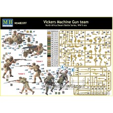 MasterBox 3597 Vickers Machine Gun Team North Africa Desert Battle Series WWII Era 1/35