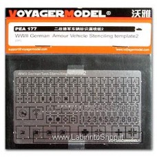 VoyagerModel Pea 177 WWII German Armout Vehicle Stanciling Template 2