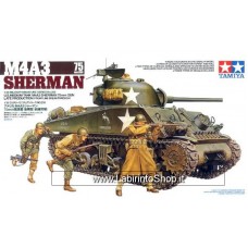 Tamiya Sherman M4A3 75mm Gun Us Medum Tank 1/35 Scale Kit