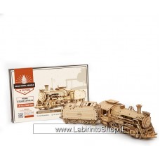 Robotime Prime Steam Express Scale Wood Model Vehicle 1/80 Scale