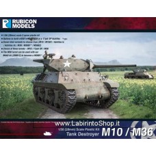 Rubicon Models 1/56 28mm Plastic Model Kit Tank Destroyer M10 / M36