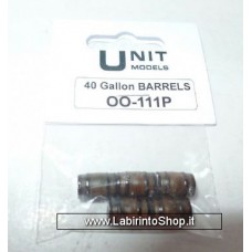 Unit Model - 40 Gallon Barrels OO-111p Painted