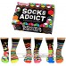 The Sock Addict Six oddsocks For Socks Lovers Size 39-46