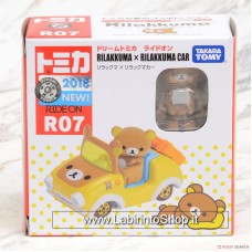 Takara Tomy Dream Tomica Ride on R07 Rilakkuma X Rilakkuma Car