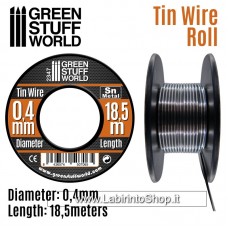 Green Stuff World Flexible tin wire roll 0.4mm