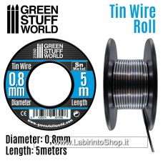 Green Stuff World Flexible tin wire roll 0.8mm