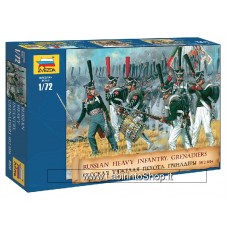 Zvezda - Russian Heavy Infantry Grenadiers 1812-1814 - 1:72 Scale 8020