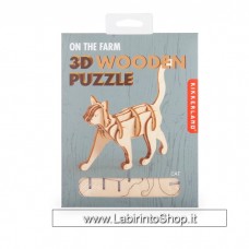 On the Farm 3d Wooden Puzzle Cat