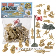 Bmc Toys 1/32 Iwo Jima Japanese Soldiers Tan 30 Pcs