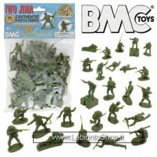 Bmc Toys 1/32 Iwo Jima Marines Figures Olive 36 Pcs