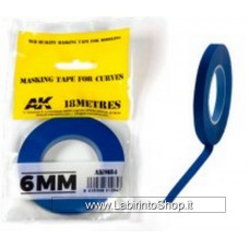 AK Interactive - Blue High Quality Masking Tape For Curves 