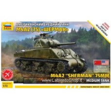 ZVEZDA 1/72 5063 M4A2 Sherman 75mm Medium Tank