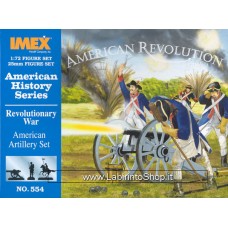 Imex - 1/72 - American History Series - Revolutionary War - American Artillery Set 554