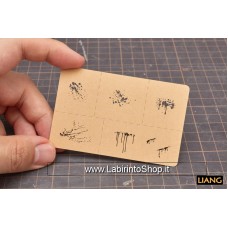 Liang Airbrush Stencil Splashes Blood