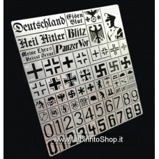 Alexen Model Universal Painting Template Stencil for WW2 German Heavy Tanks