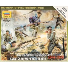 Zvezda Soviet Naval Infantry 1941-1943 - 1/72 Nap Fit