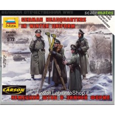 Zvezda German Headquarters In Winter Uniform - 1/72 Nap Fit