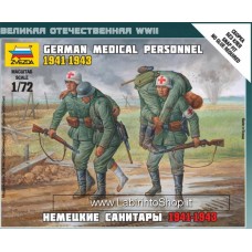 Zvezda German Medical Personnel 1941-1943 - 1/72 Nap Fit
