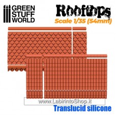 Green Stuff World Silicone Molds - Rooftops 1/35 (54mm)