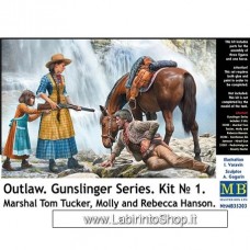 Masterbox 1:35 - Outlow Gunslinger series Kit No.1. Marshal Tom Tucker Molly Rebecca Hanson 35203