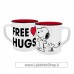 Peanuts Enamel Look Mug Free Hugs