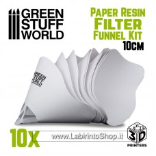 Green Stuff World Paper resin Filter Funnel Kit 10cm