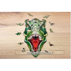 Eco Wood Art Houten Legpuzzle T-rex Size M 40x24.5x0.5 cm 129pcs