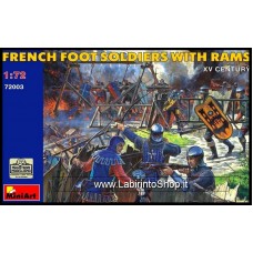 Miniart 72003 French Foot Soldiers With Rams XV Century 1/72
