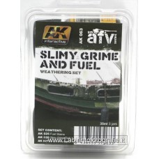 Ak Interactive Ak 063 Slimy Grime And Fuel Weathering Set