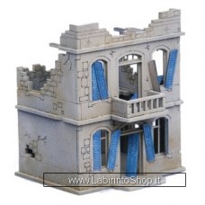 Sarissa 20mm N285 1/72 Small Two Storey House Destroyed