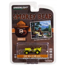 Greenlight - 1/64 - Smokey Bear - 1942 Williys MB Jeep