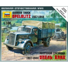 Zvezda German Truck Opel Blitz 1937-1944 - 1/100 Nap Fit