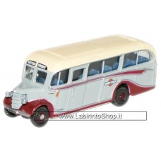 Oxford N-Gauge Grey Cars Bedford OB Coach