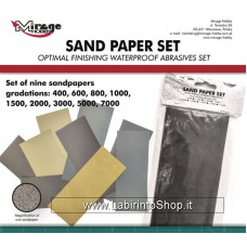 Mirage Hobby Sand Paper 9 pcs 